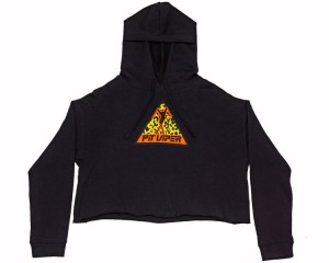 Pit Viper Carnivore Crop Hoodie Svarta | JKI-359768