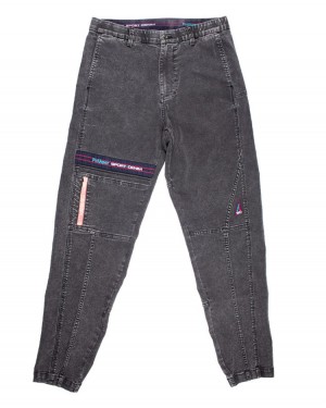 Pit Viper Sport Denim Sportbyxor Grå | FBI-390854