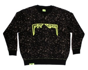 Pit Viper Underground Key Player Crewneck Sweatshirt Svarta Gröna | ELO-853916